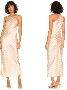 Revolve Weekend Stories Philamena Striped Midi Slip Dress